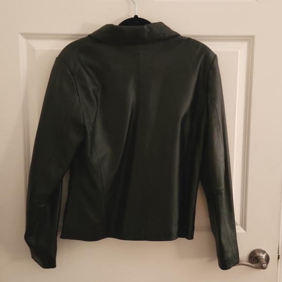 Croft & Barrow lambskin leather womans leather coat size large - Picture 11 of 14